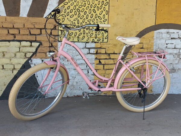roze-vinjeta-zenski-cruiser-bicikl